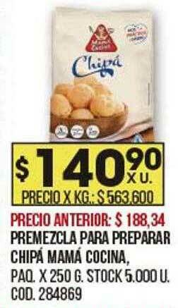 Coto Premezcla Para Preparar Chipá Mamá Cocina oferta