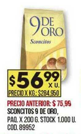Coto Sconcitos 9 De Oro oferta