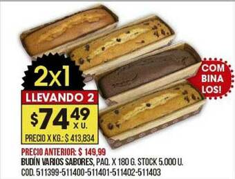 Coto Budín Varios Sabores oferta