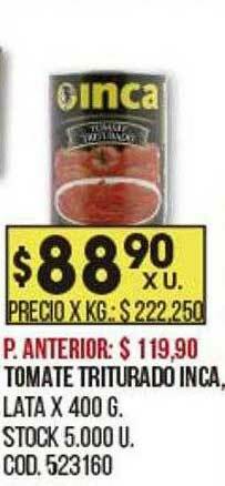 Coto Tomate Triturado Inca oferta