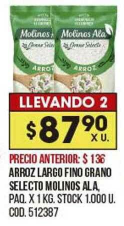 Coto Arroz Largo Fino Grano Selecto Molinos Ala oferta