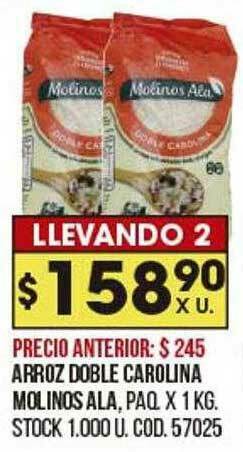 Coto Arroz Doble Carolina Molinos Ala oferta
