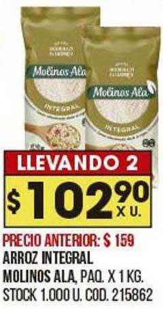 Coto Arroz Integral Molinos Ala oferta