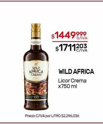 Nini Mayorista Wild Africa Licor Crema oferta
