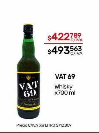 Nini Mayorista Vat 69 Whisky oferta