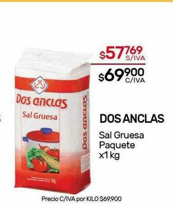 Nini Mayorista Dos Anclas Sal Gruesa Paquete oferta