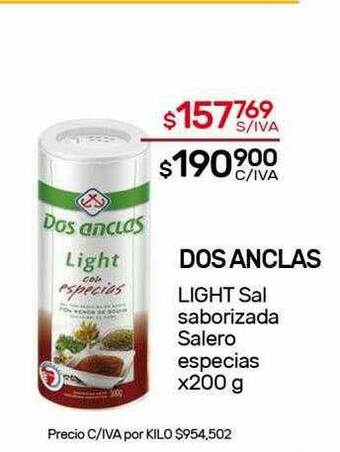Nini Mayorista Dos Anclas Light Sal Saborizada Salero Especias oferta
