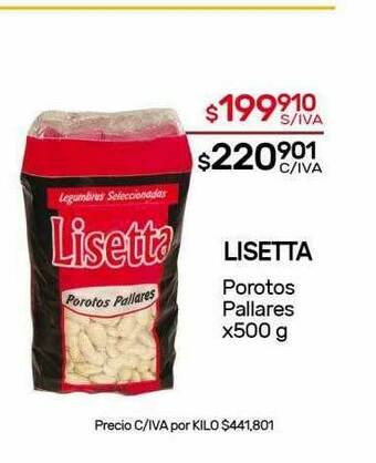 Nini Mayorista Lisetta Porotos Pallares oferta