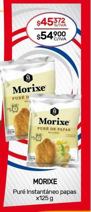 Nini Mayorista Morixe Puré Instantáneo Papas oferta