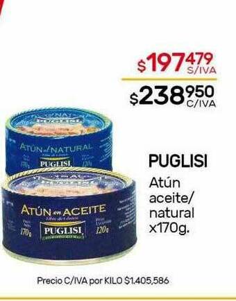 Nini Mayorista Puglisi Atún Aceite-Natural oferta