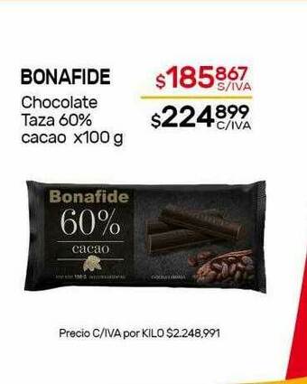 Nini Mayorista Bonafide Chocolate Taza 60% Cacao oferta