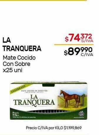 Nini Mayorista La Tranquera Mate Cocido Con Sobre oferta