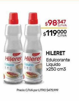 Nini Mayorista Hileret Edulcorante Liquido oferta