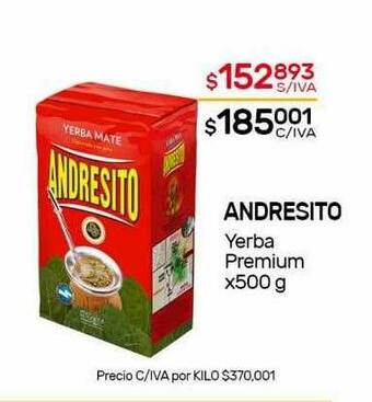 Nini Mayorista Andresito Yerba Premium oferta