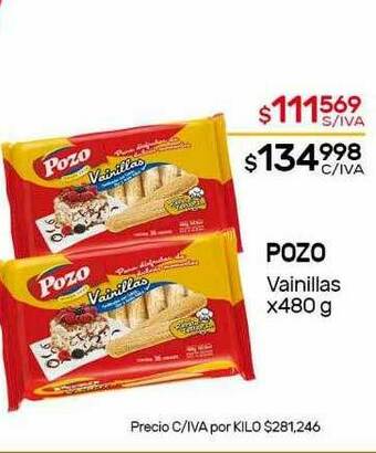 Nini Mayorista Pozo Vainillas oferta