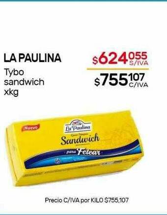 Nini Mayorista La Paulina Tybo Sandwich oferta