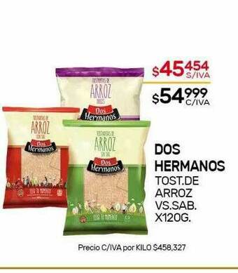 Nini Mayorista Dos Hermanos Tost. De Arroz oferta