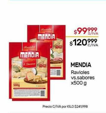 Nini Mayorista Mendia Ravioles oferta