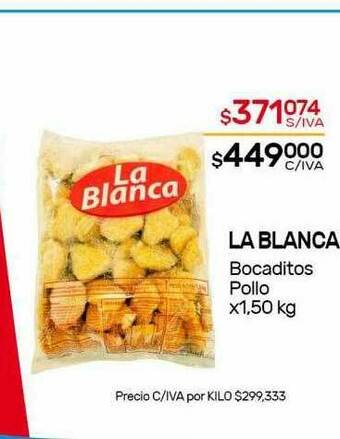 Nini Mayorista La Blanca Bocaditos Pollo oferta