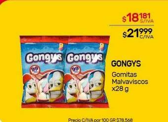 Nini Mayorista Gongys Gomitas Malvaviscos oferta
