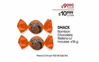 Nini Mayorista Smack Bombon Chocolate Relleno C Mousse oferta