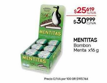 Nini Mayorista Mentitas Bombon Menta oferta