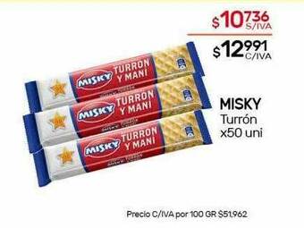 Nini Mayorista Misky Turrón oferta