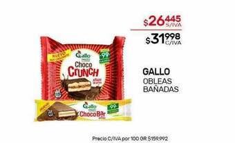 Nini Mayorista Gallo Obleas Bañadas oferta