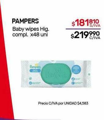 Nini Mayorista Pampers Baby Wipes Hig Compl oferta