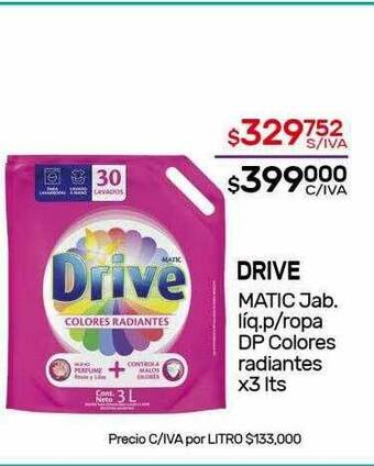 Nini Mayorista Drive Matic Jab Líq P Ropa Dp Colores Radiantes oferta