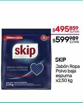 Nini Mayorista Skip Jabón Ropa Polvo Baja Espuma oferta