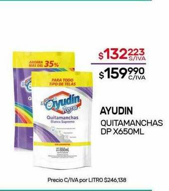 Nini Mayorista Ayudin Quitamanchas oferta