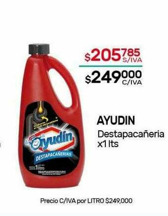 Nini Mayorista Ayudin Destapacañeria oferta
