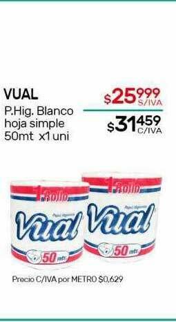 Nini Mayorista Vual P Hig Blanco Hoja Simple oferta