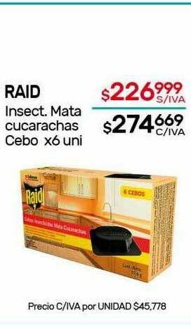 Nini Mayorista Raid Insect Mata Cucarachas Cebo oferta