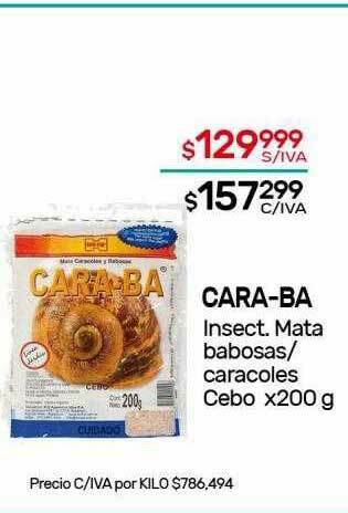 Nini Mayorista Cara-ba Insect Mata Babosas Caracoles Cebo oferta