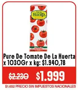 Makro De la huerta pure de tomate oferta