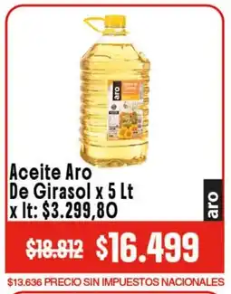 Makro Aro de girasol aceite oferta