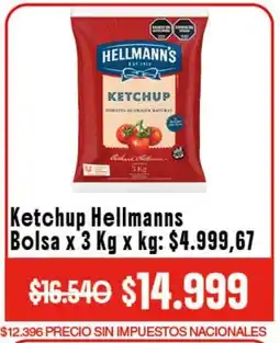 Makro Hellmann's ketchup bolsa oferta