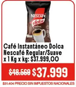 Makro Nescafé café instantáneo dolca regular/suave oferta