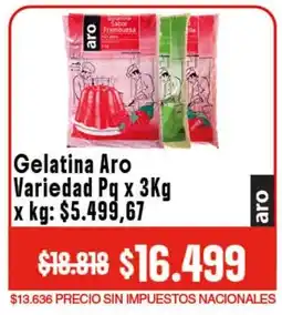 Makro Aro gelatina variedad pq oferta