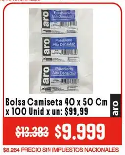 Makro Aro bolsa camiseta oferta