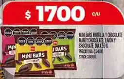 Supermercados DIA Dia mini bars frutilla y chocolate many chocolate/limony chocolate oferta