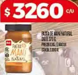 Supermercados DIA Dia pasta de mani natural oferta