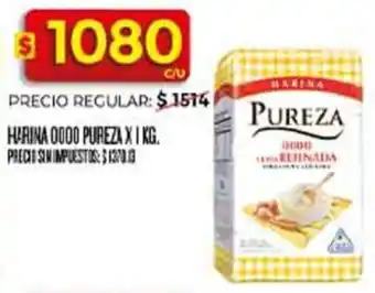 Pureza harina 0000