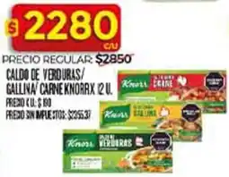 Supermercados DIA Knorr caldo de verduras/ gallina carne oferta