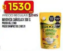 Supermercados DIA Cañuelas mayonesa oferta