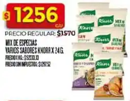 Supermercados DIA Knorr mix de especias varios sabores oferta