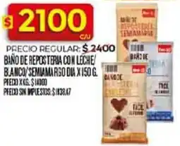 Supermercados DIA Dia baño de reposteria con leche blanco/semiamargo oferta