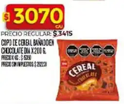 Supermercados DIA Dia copo de cereal bañadoen chocolate oferta